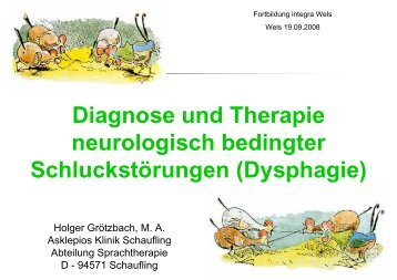 Diagnose und Therapie neurologisch bedingter ... - Integra