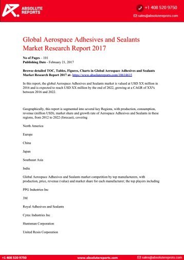 Aerospace-Adhesives-and-Sealants-Market-Research-Report-2017