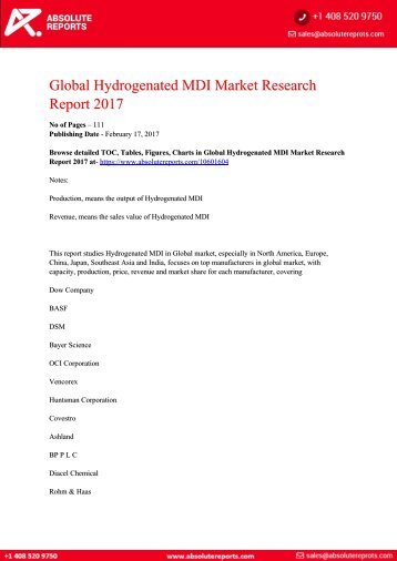 Hydrogenated-MDI-Market-Research-Report-2017