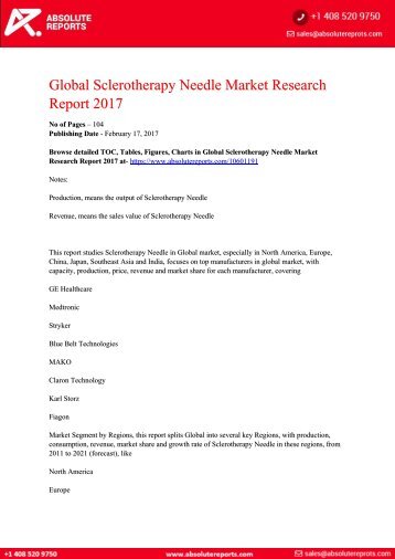 Sclerotherapy-Needle-Market-Research-Report-2017