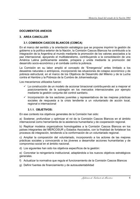 Jefatura de Gabinete de Ministros 1 - Informe Uruguay