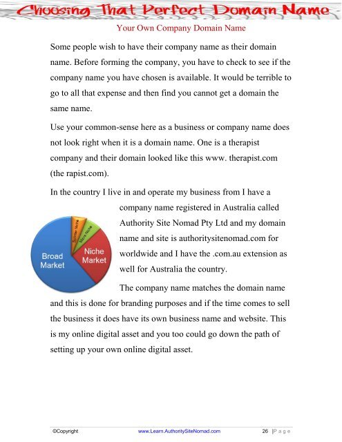 Choosing Perfect Domain Name For Your Site