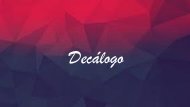 decalogo para grado 11