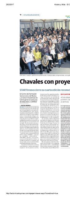 Chavales con proyectos muy adultos