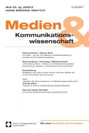 Kommunikations- wissenschaft - Medien ...