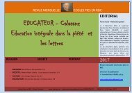 EDUCATEUR - Calasanz Education intégrale dans la piété et les lettres