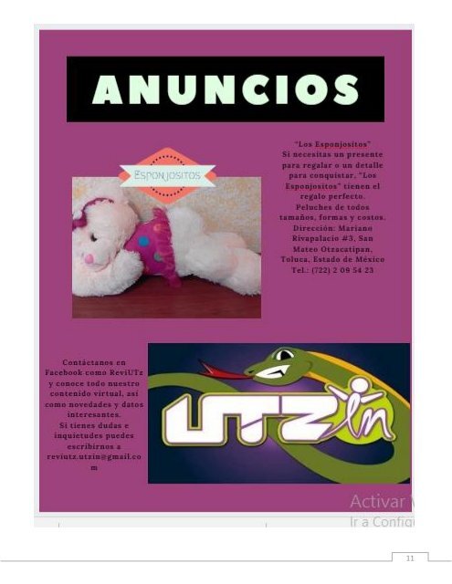 revista UTZIN con logo