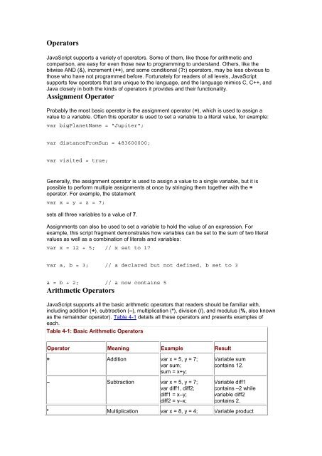 JavaScript 2.0-The Complete Reference, Second ... - freecodingtutorial