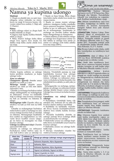 Mkulima Mbunifu - Infonet-Biovision