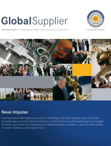 Download Global Supplier Magazin [Ausgabe 02/2007] - Daimler