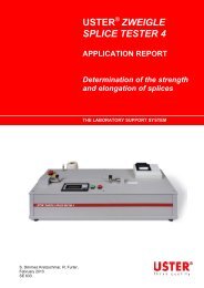 USTER ZWEIGLE SPLICE TESTER 4 ... - Uster Technologies