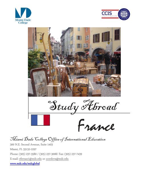 study abroad in France - Miami Dade College