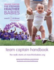 thank you for saving babies - March of Dimes