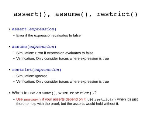 Formal Verification with Yosys-SMTBMC Clifford Wolf