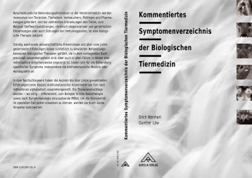 Kommentiertes Symptomenverzeichnis der Biologischen Tiermedizin