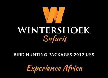 Wintershoek Safaris Electronic Bird-Hunting Brochure 2017