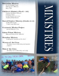 Welcome Book - Ministries