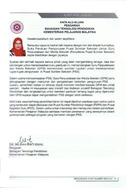 Buku Panduan Pengurusan PSS Untuk GPM l BTP2007