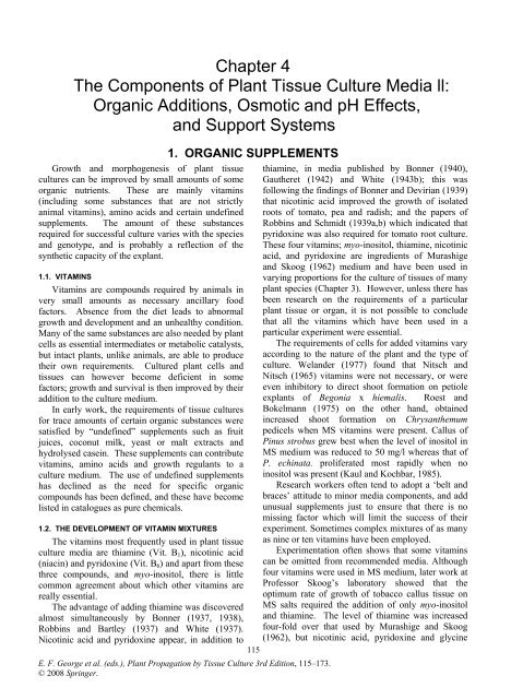 The Components of Plant Tissue Culture Media II - Horticultural ...