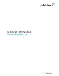 Publicitas International Global Address List