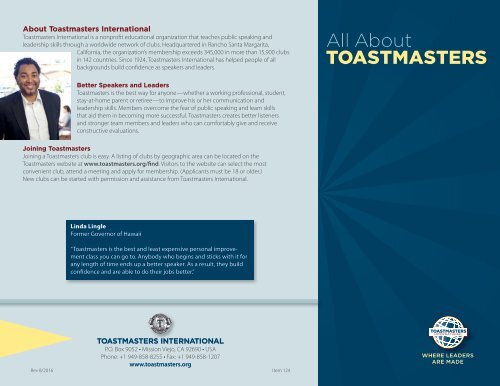124 All About Toastmasters