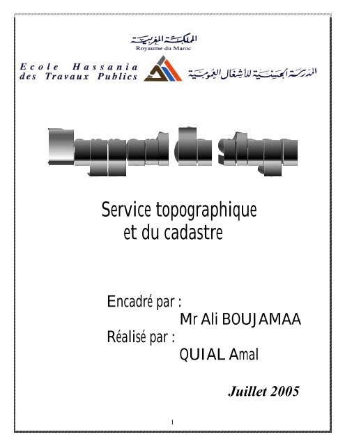 Service topographique et du cadastre - MultiMania