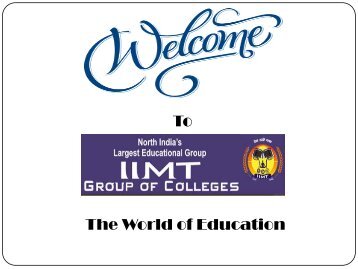 North India’s Largest Educational Group of Engineering and Management Courses!