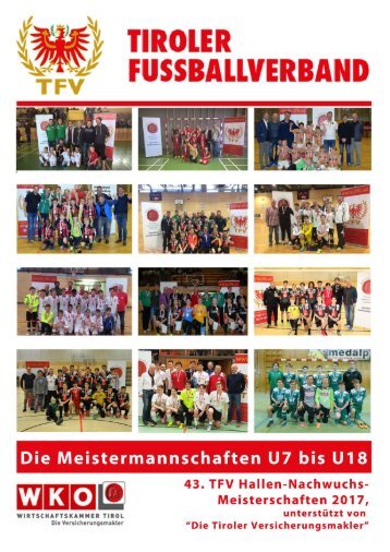 TFV Hallen Nachwuchsmeisterschaften 2017, unterstützt von "Die Tiroler Versicherungsmakler"