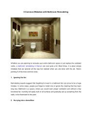 5 Common Mistakes with Bathroom Remodeling