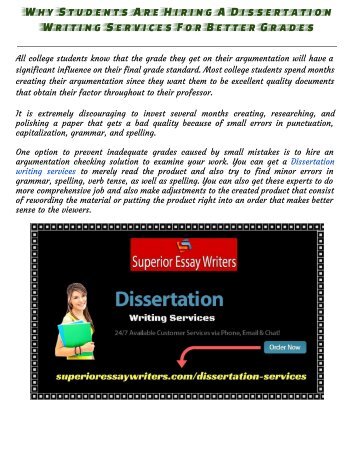 dissertation proposal writing service
