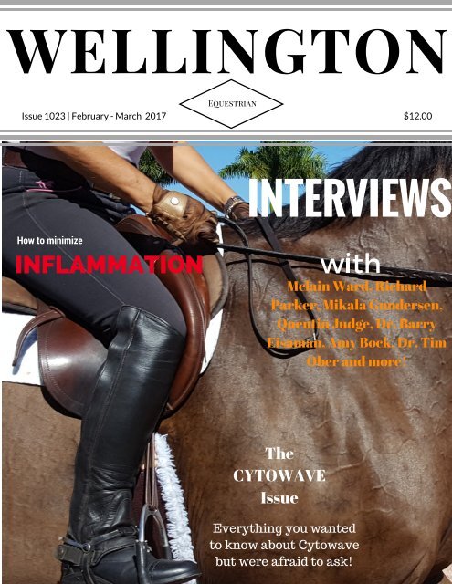 Wellington Equestrian cover Feb - March 