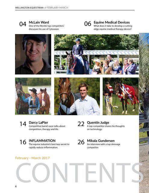 Wellington Equestrian cover Feb - March 