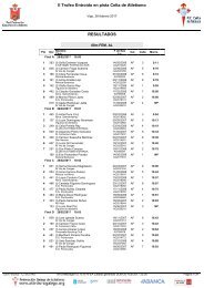 II Trofeo Entroido en pista Celta de Atletismo RESULTADOS