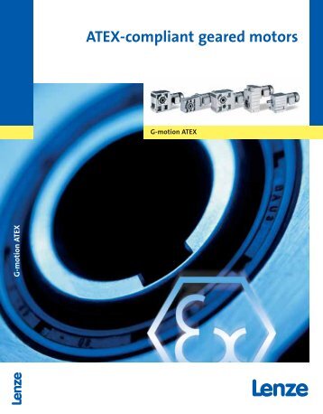 Catalogue ATEX-compliant geared motors - Lenze