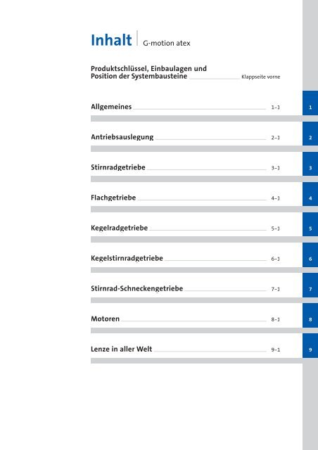 Katalog Getriebemotoren nach Atex - Lenze