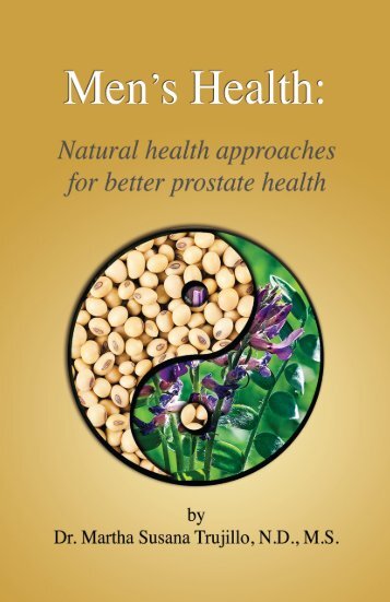 Mens Health: Natural health approaches for better prostate health