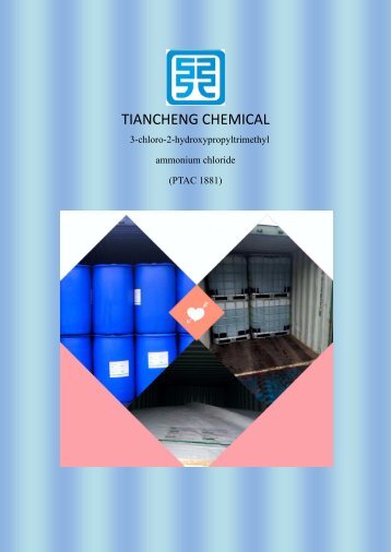 zhuyanhong@yztchg.com Tiancheng Chemical-Quat 188, CHPTAC, Quab 188, S-quata 889