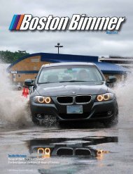 Inside this issue: - Boston Chapter BMW CCA