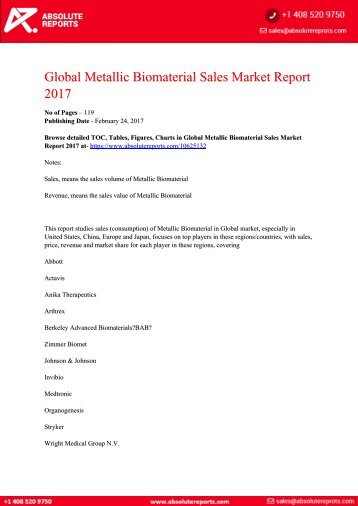 Metallic-Biomaterial-Sales-Market-Report-2017