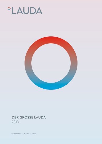 LAUDA Gesamtkatalog: Temperierlösungen für alle Anwendungen