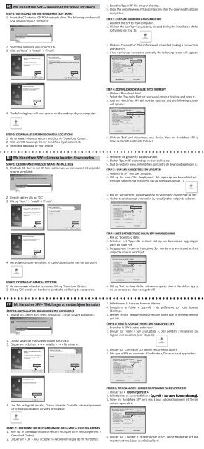 Page 1 Selecteer de gewenste databestanden. Sla het 'Spy.mdb ...