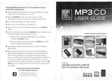 MP3-CD user guide (1374kb pdf)