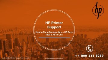 Fixing a Carriage Jam - HP Envy 4500 e-All-in-One Printer