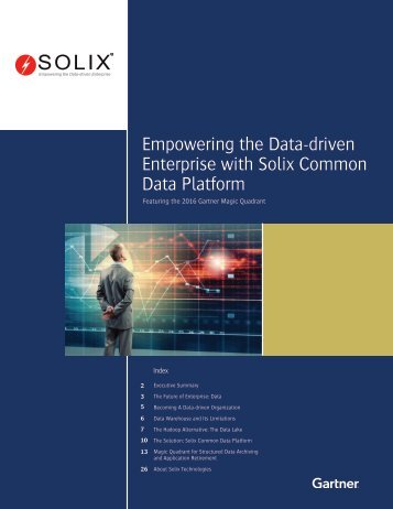 Empowering the Data-driven Enterprise with Solix Common Data Platform