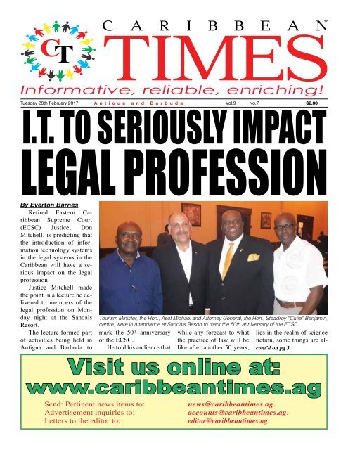 Caribbean Times 7th Issue - Tuesday 28th February 2017
