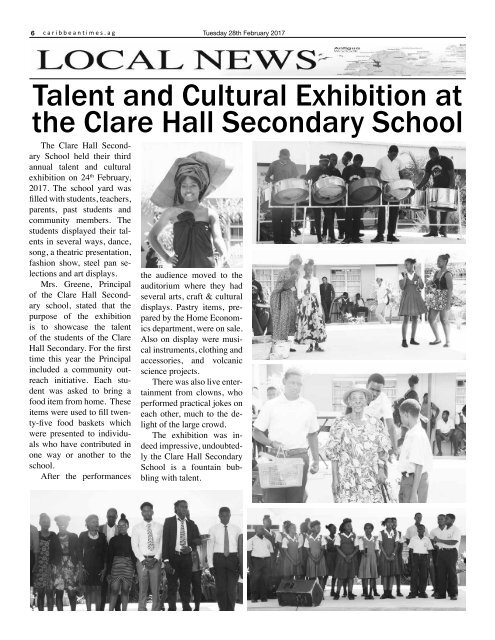 Caribbean Times 7th Issue - Tuesday 28th February 2017