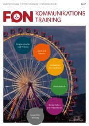 FON Institut Seminare 2017