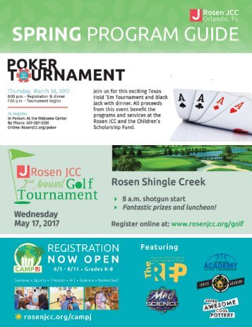 Rosen JCC - Spring 2017 Program Guide