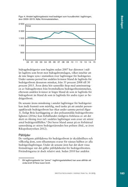 Brottsutvecklingen i Sverige fram till år 2015