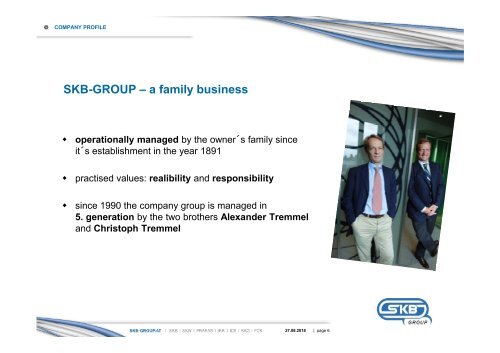 SKB-GROUP Company Presentation (2017)